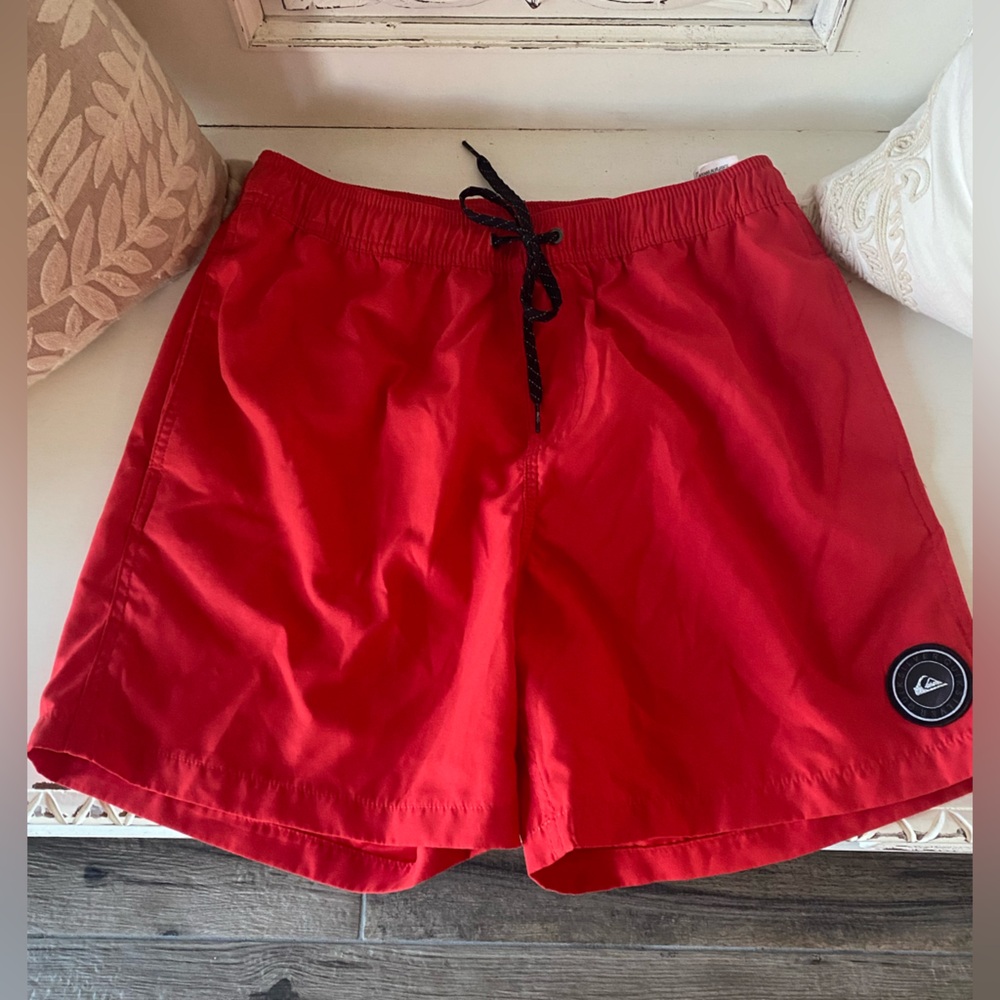 Quiksilver Men's Red Swim Shorts